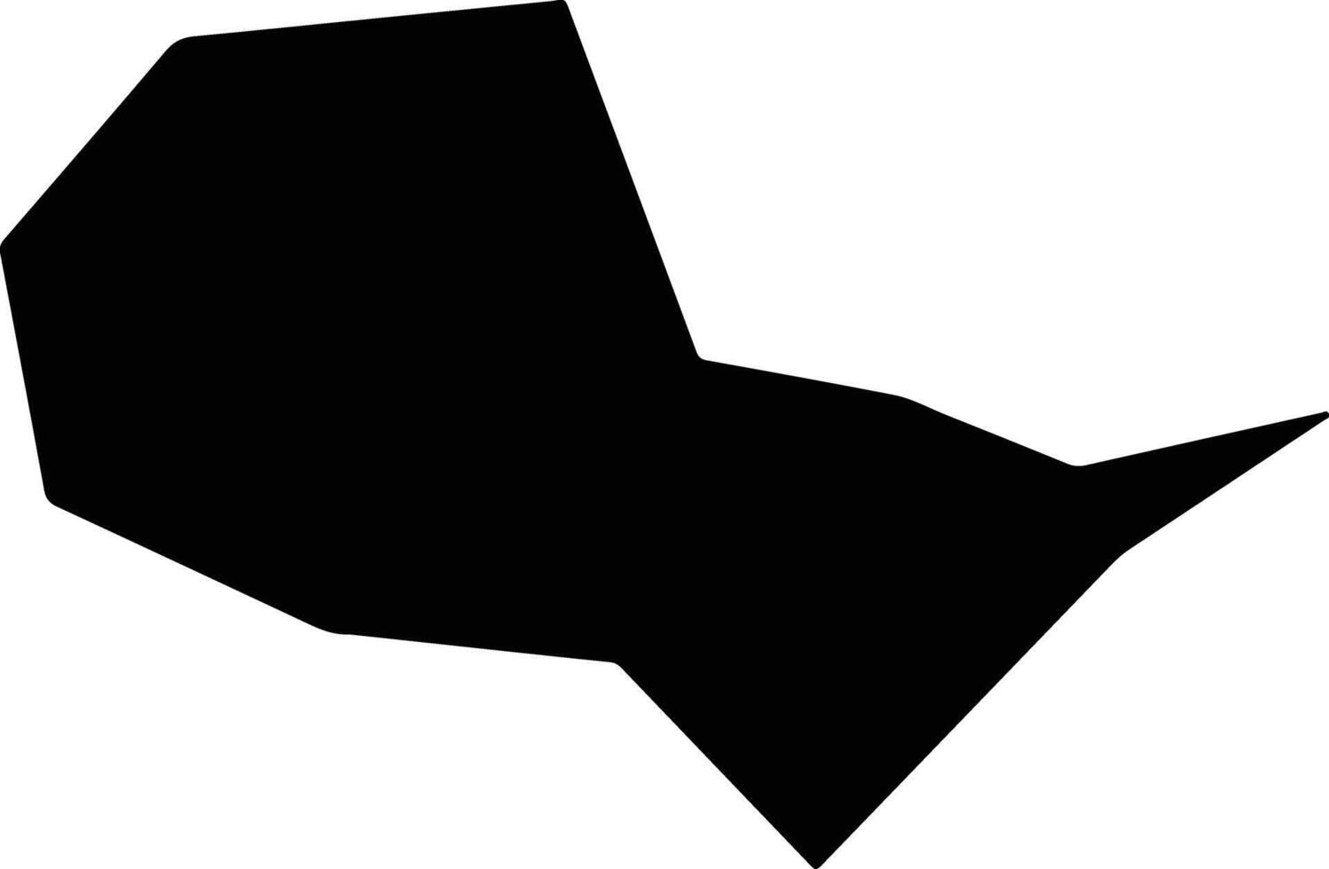 Liujiangxian China silhouette map vector