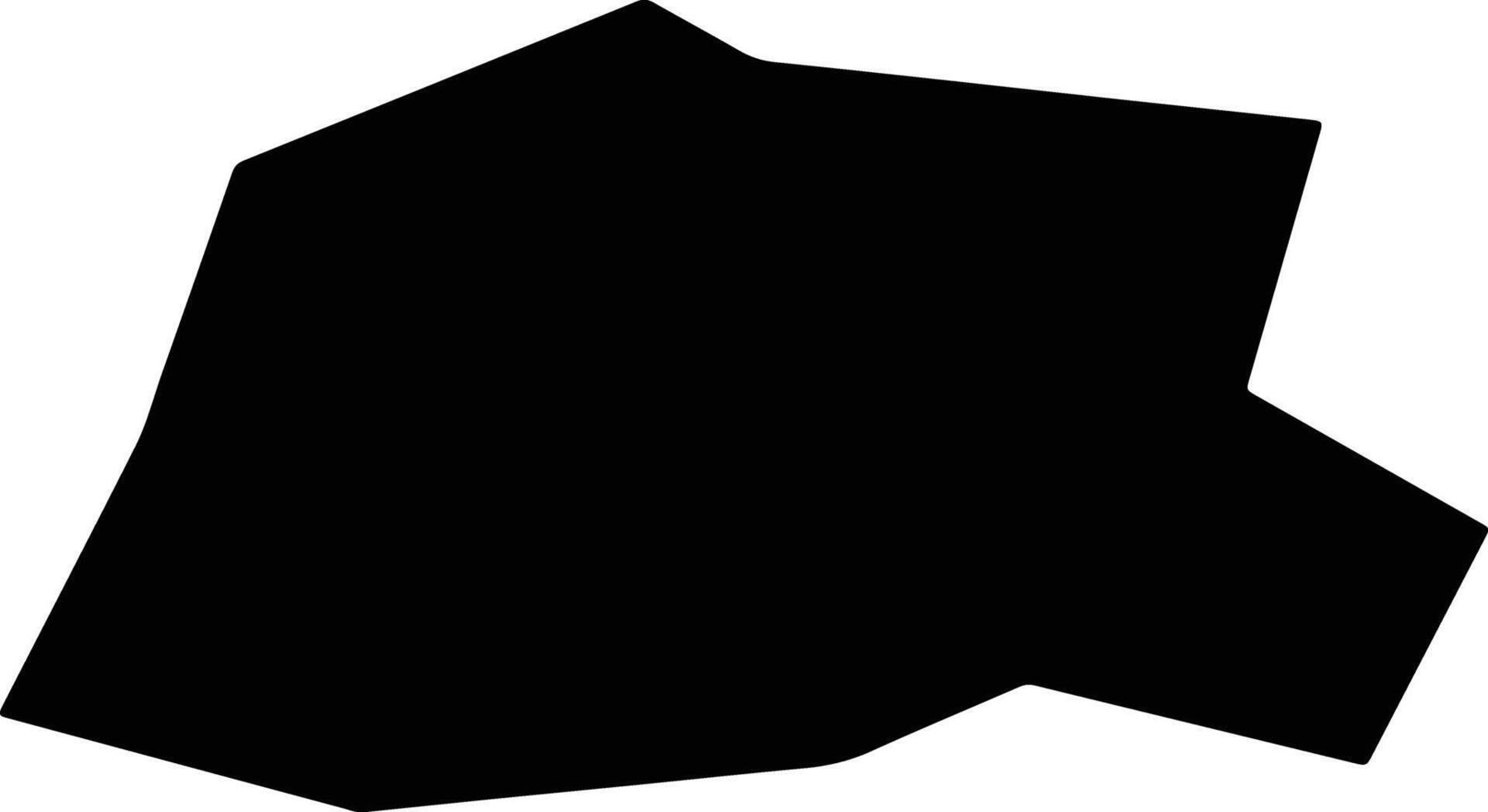 Liuchengxian China silhouette map vector