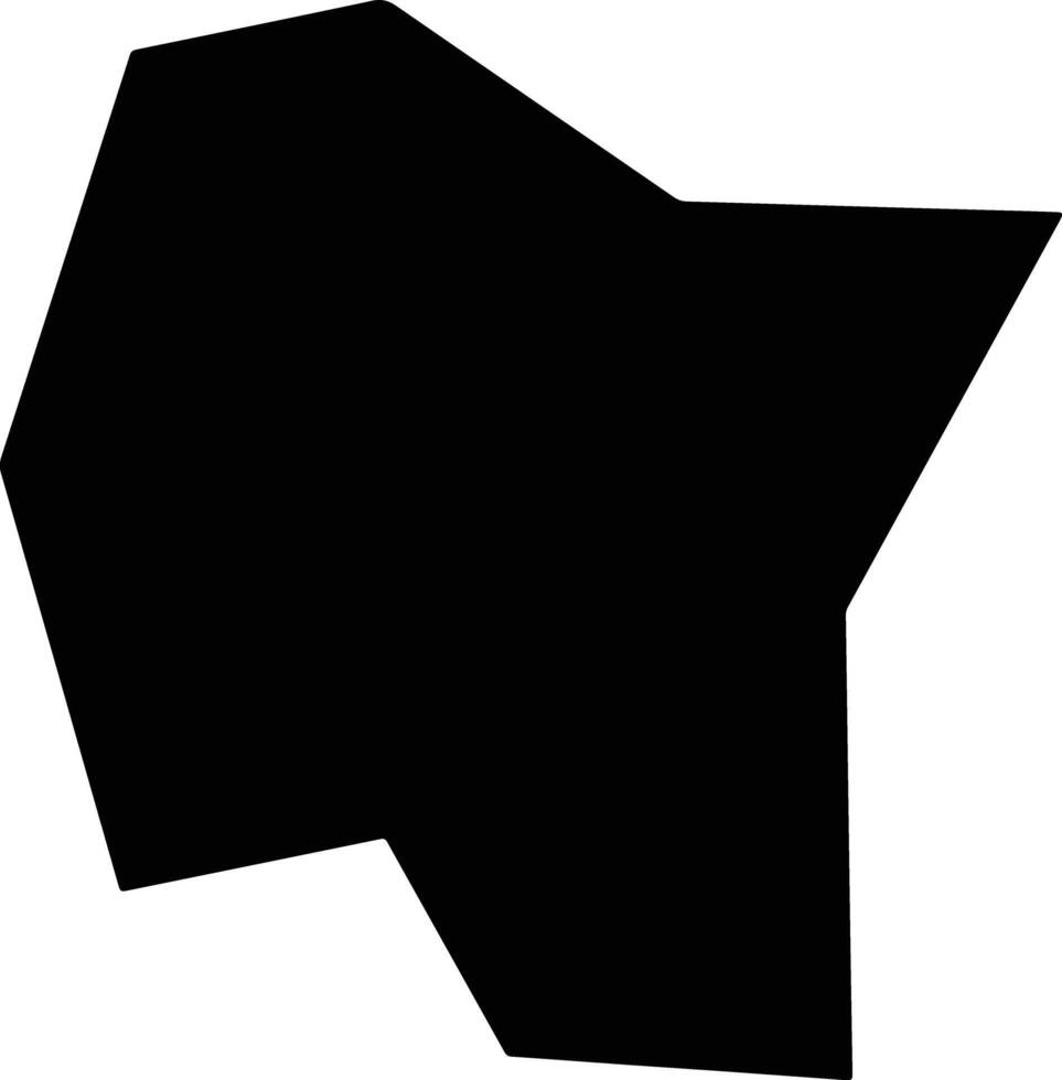 Liyangshi China silhouette map vector
