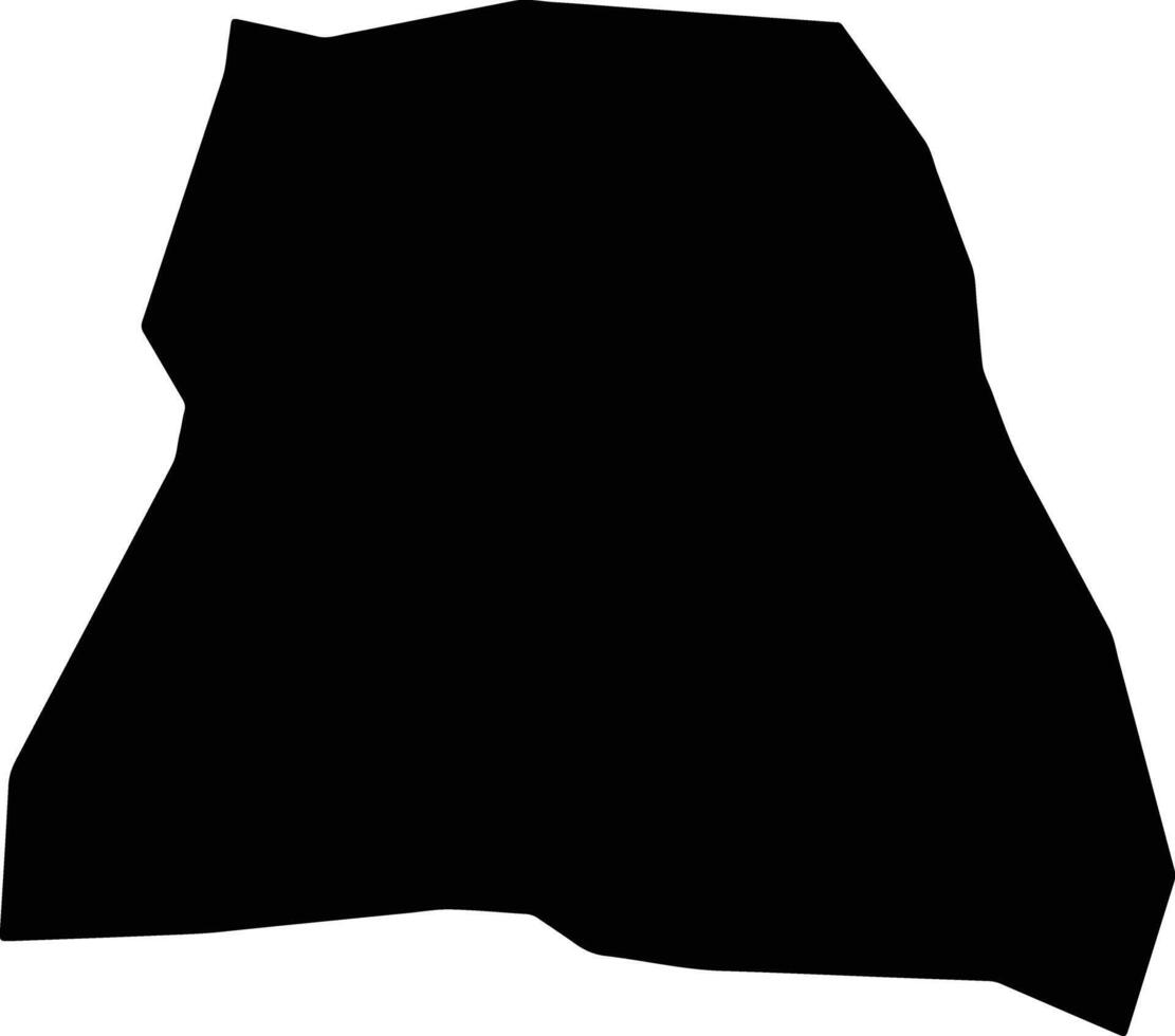Llandilo Jamaica silhouette map vector