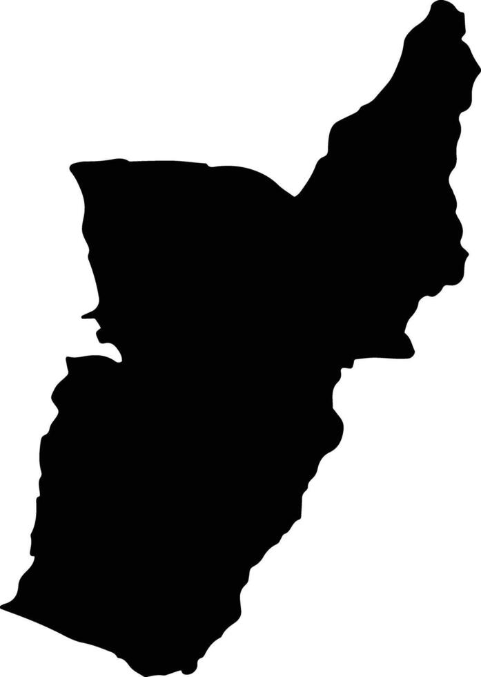 LOGRESTI Romania silhouette map vector