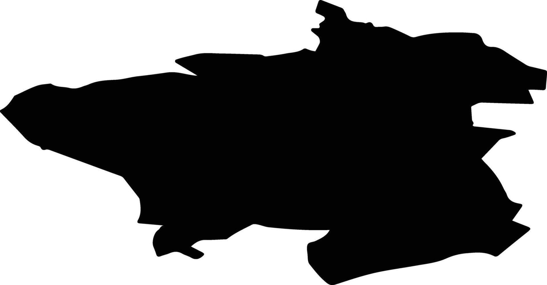 Loimaan seutukunta Finland silhouette map vector