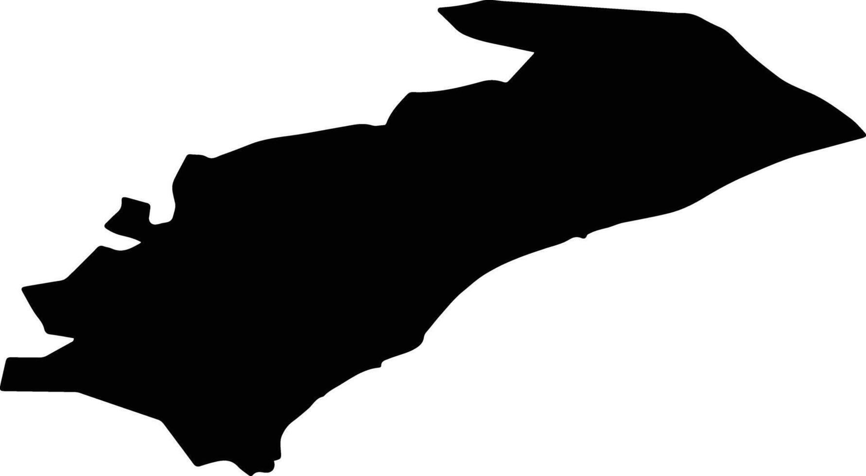 Lohusuu vald Estonia silhouette map vector