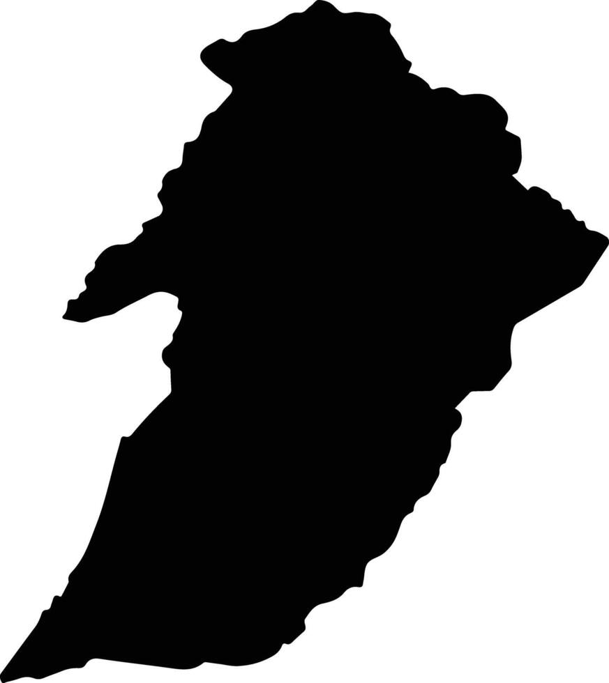 Loma Grande Paraguay silhouette map vector