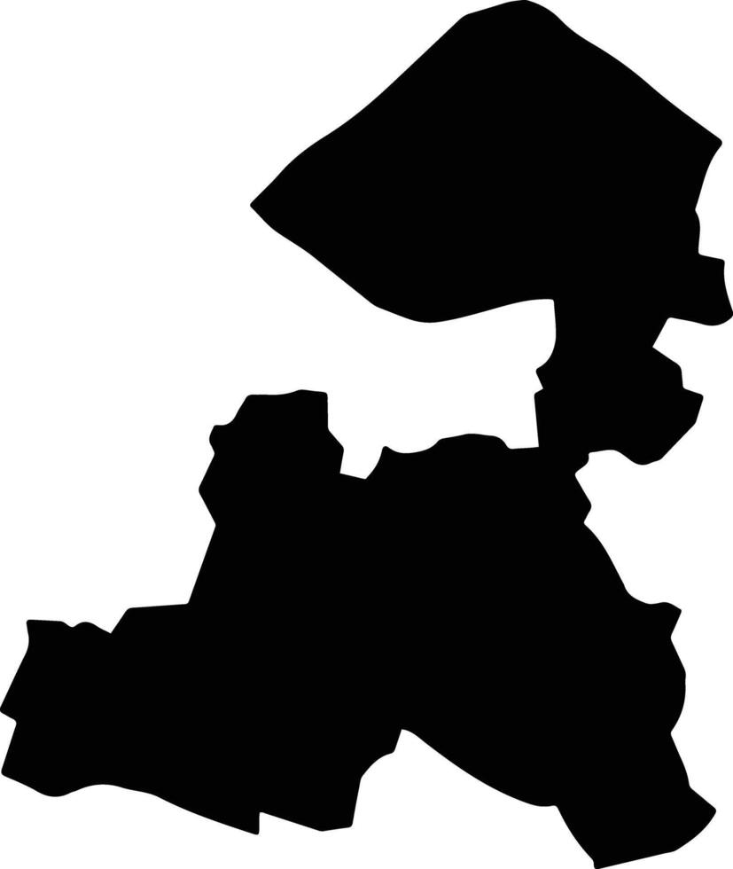Long Ho Vietnam silhouette map vector