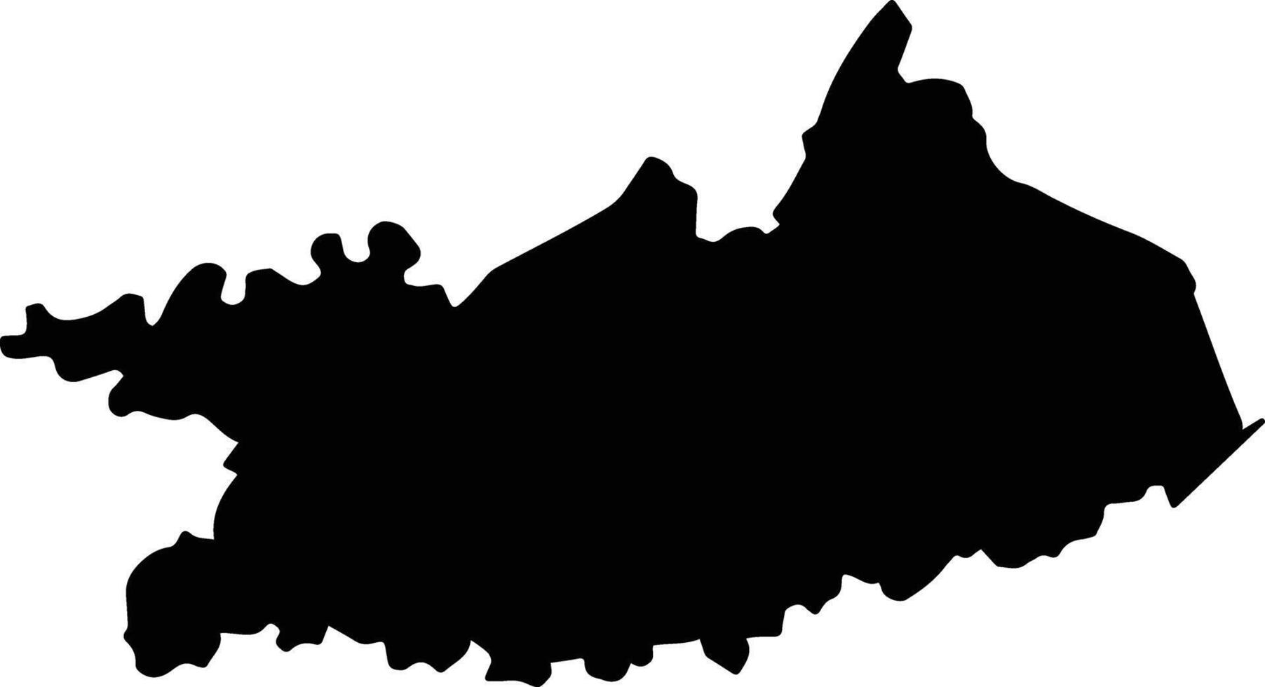 Long My Vietnam silhouette map vector
