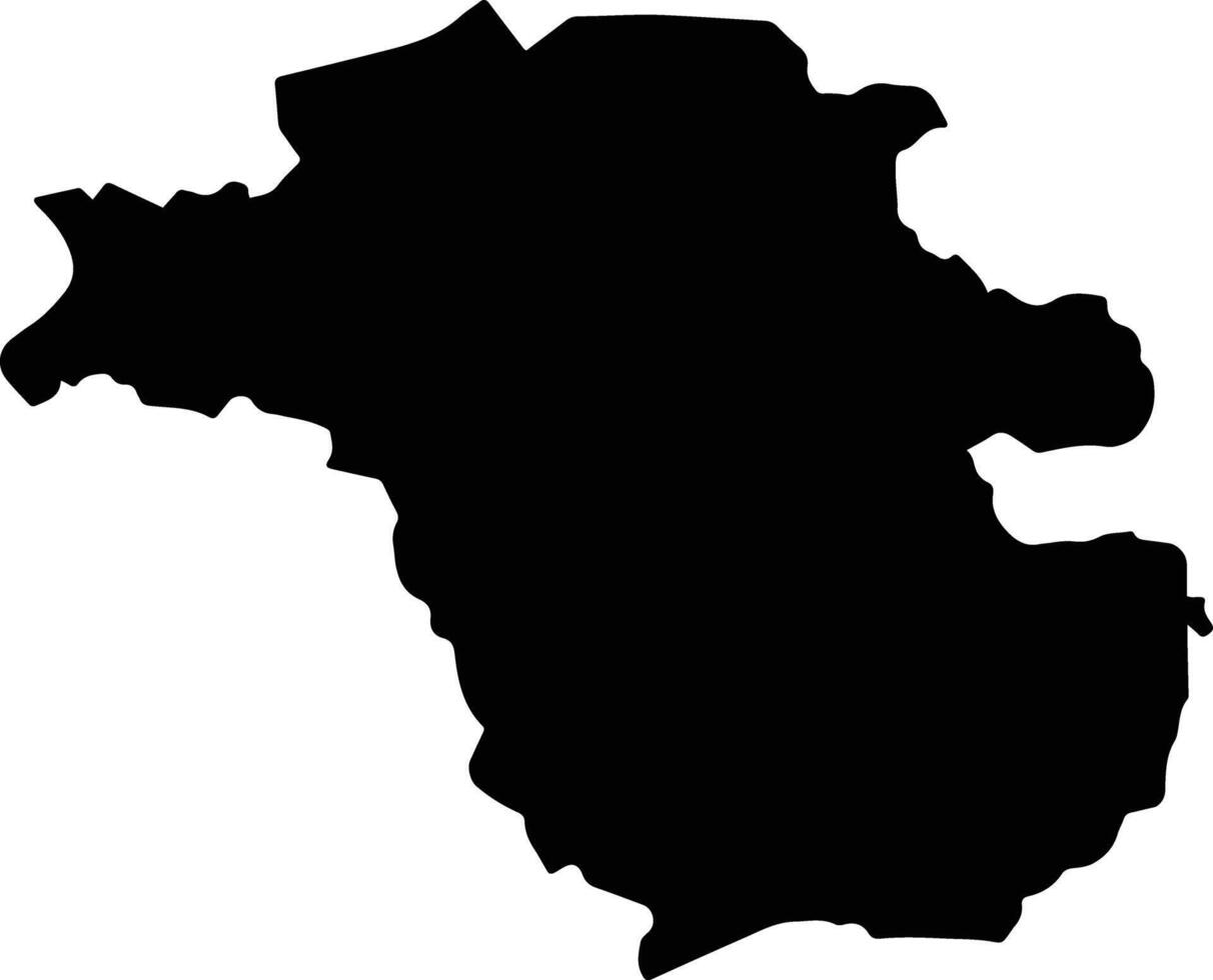 Long Thanh Vietnam silhouette map vector