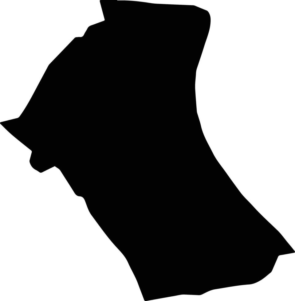 Long Xuyen Vietnam silhouette map vector