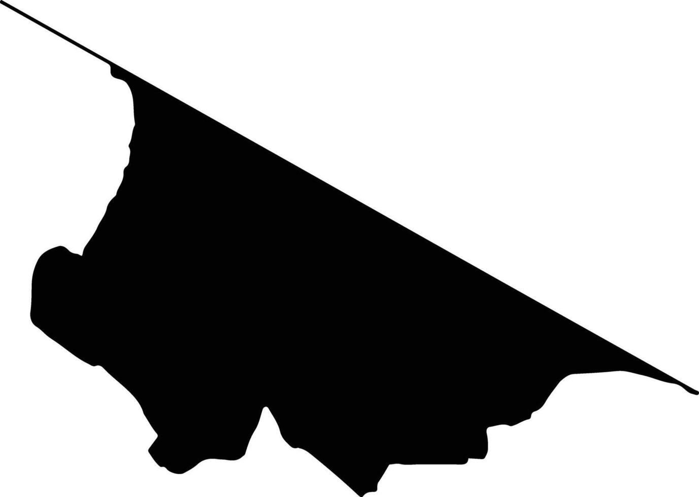 Longido Tanzania silhouette map vector