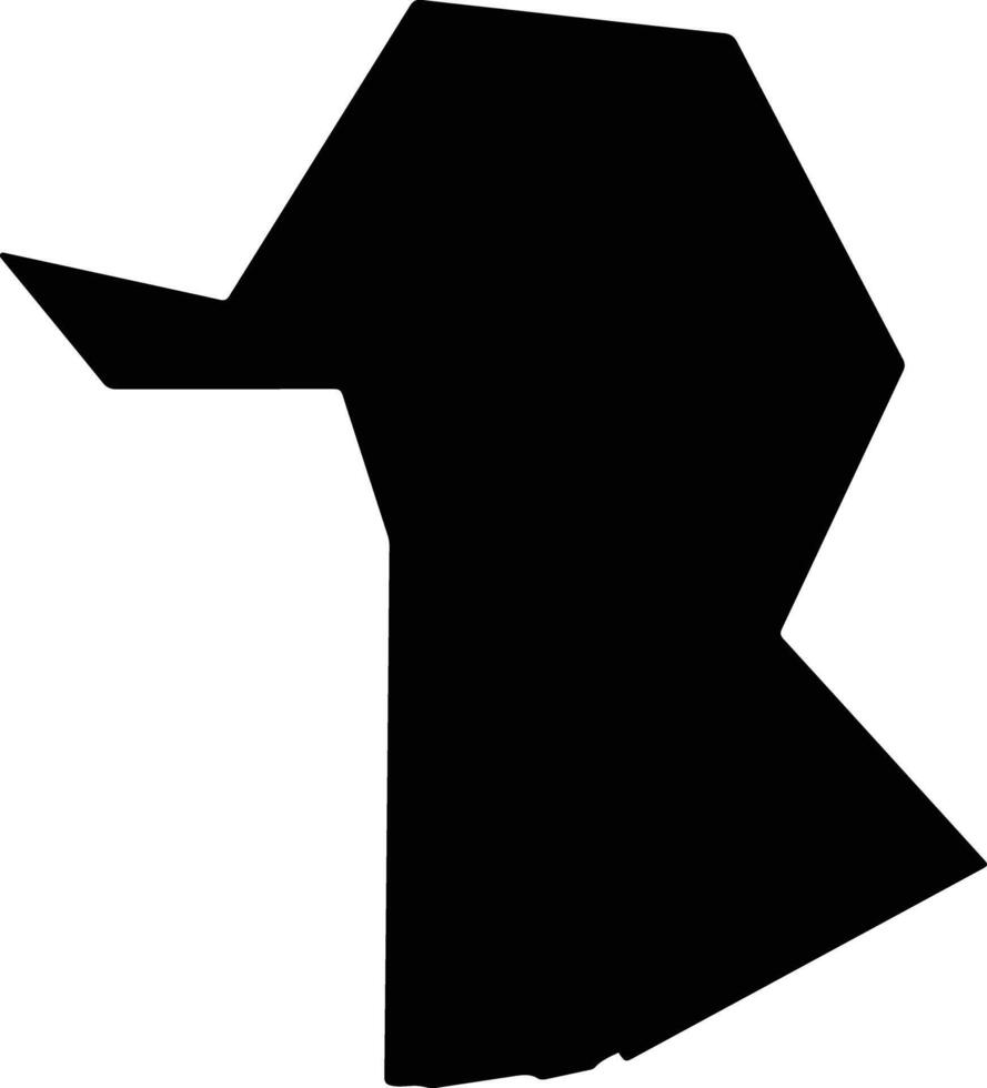 Longlingxian China silhouette map vector