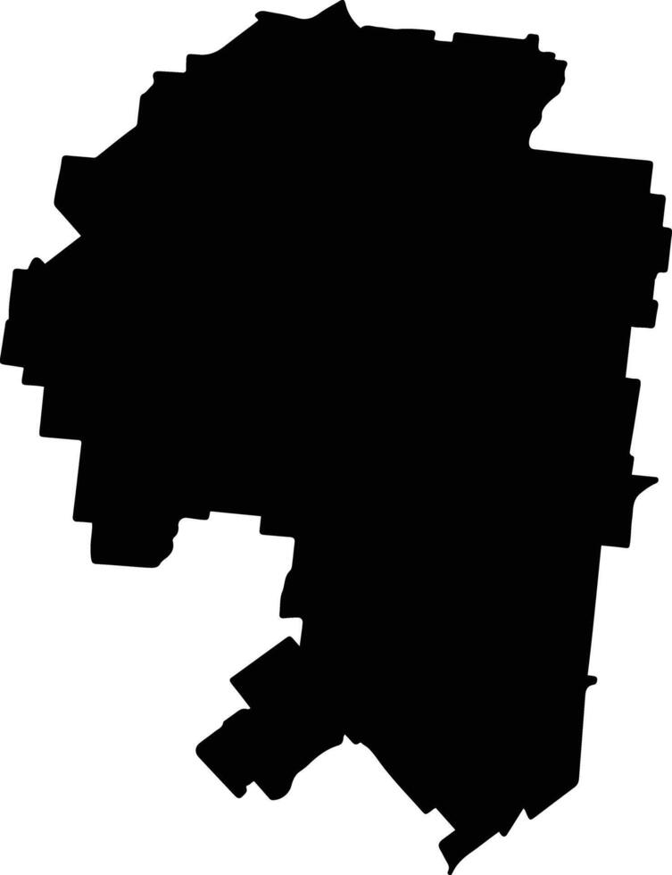 Longreach Australia silhouette map vector