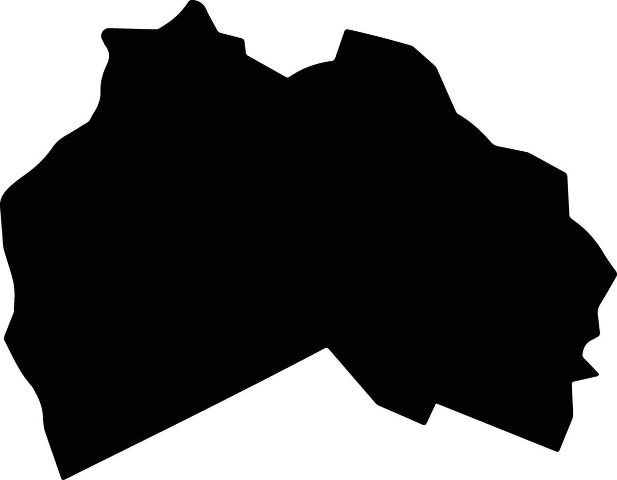 Longville Park Jamaica silhouette map vector