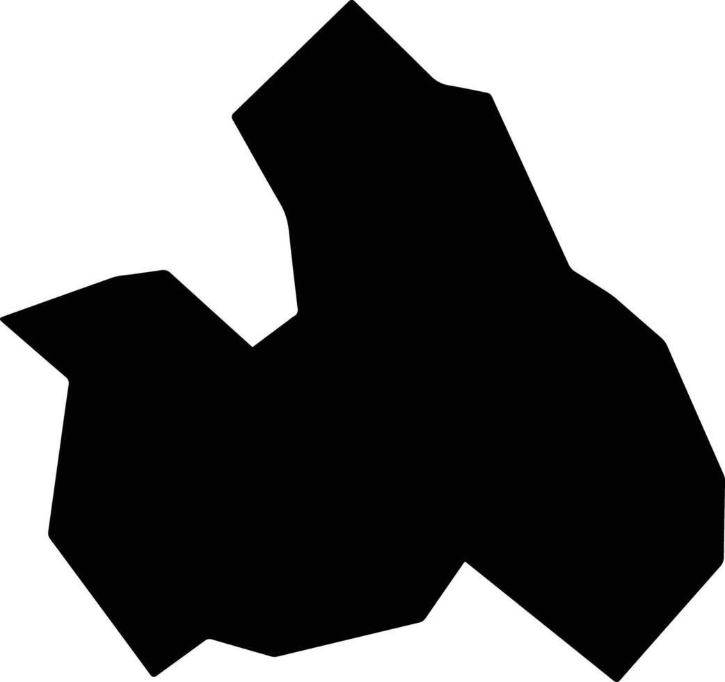Lontra Brazil silhouette map vector