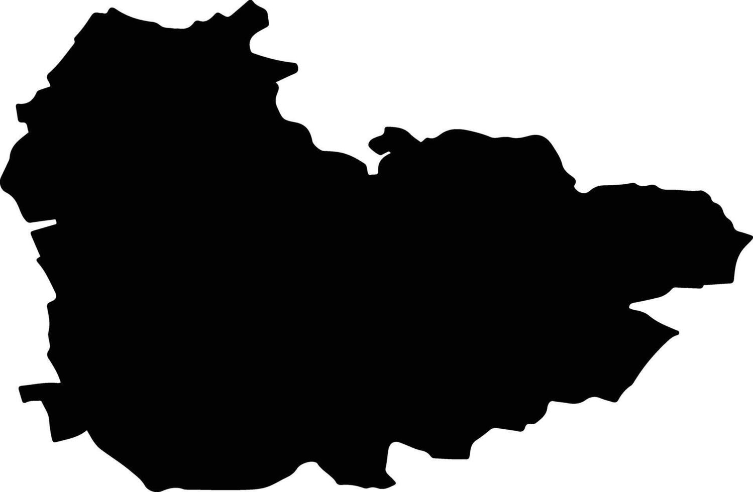LOPADEA NOUA Romania silhouette map vector