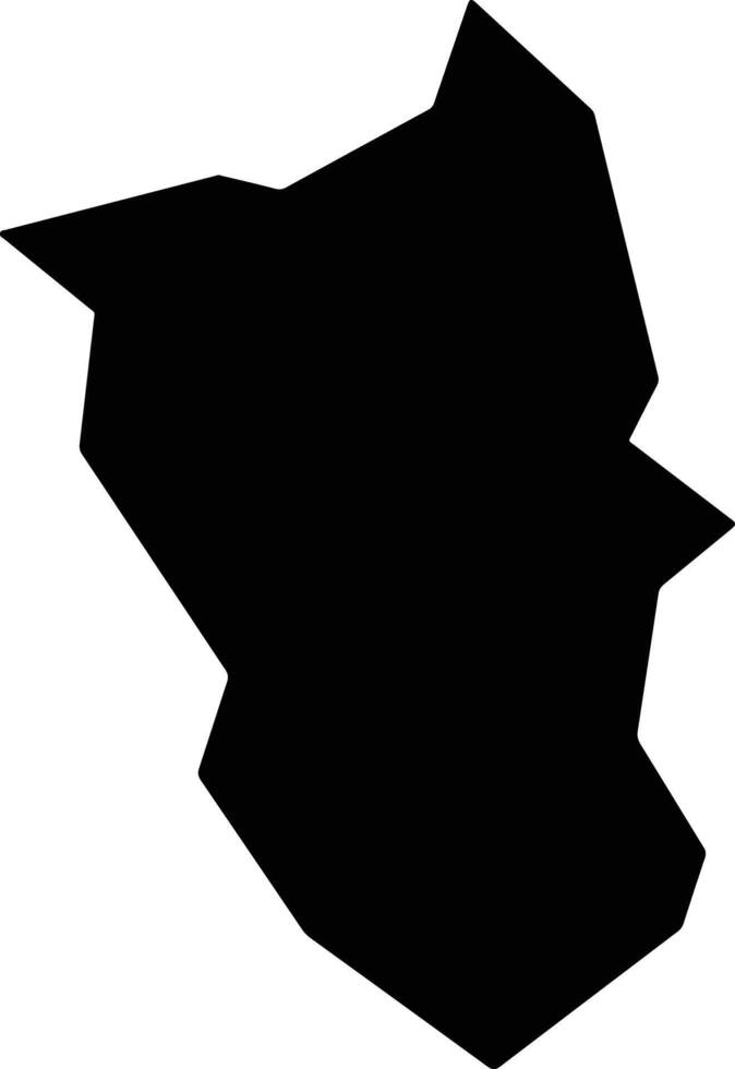 Lontras Brazil silhouette map vector
