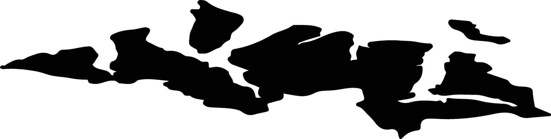 Loppa nor Norway silhouette map vector