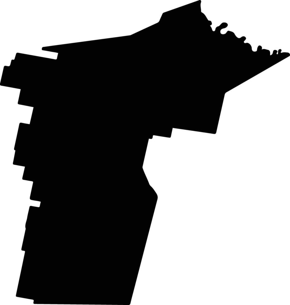 Loreto Argentina silhouette map vector