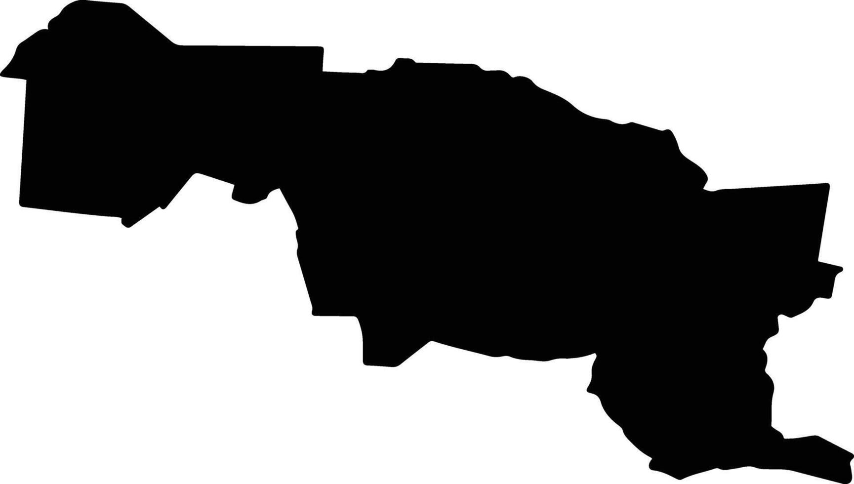 Loreto Mexico silhouette map vector