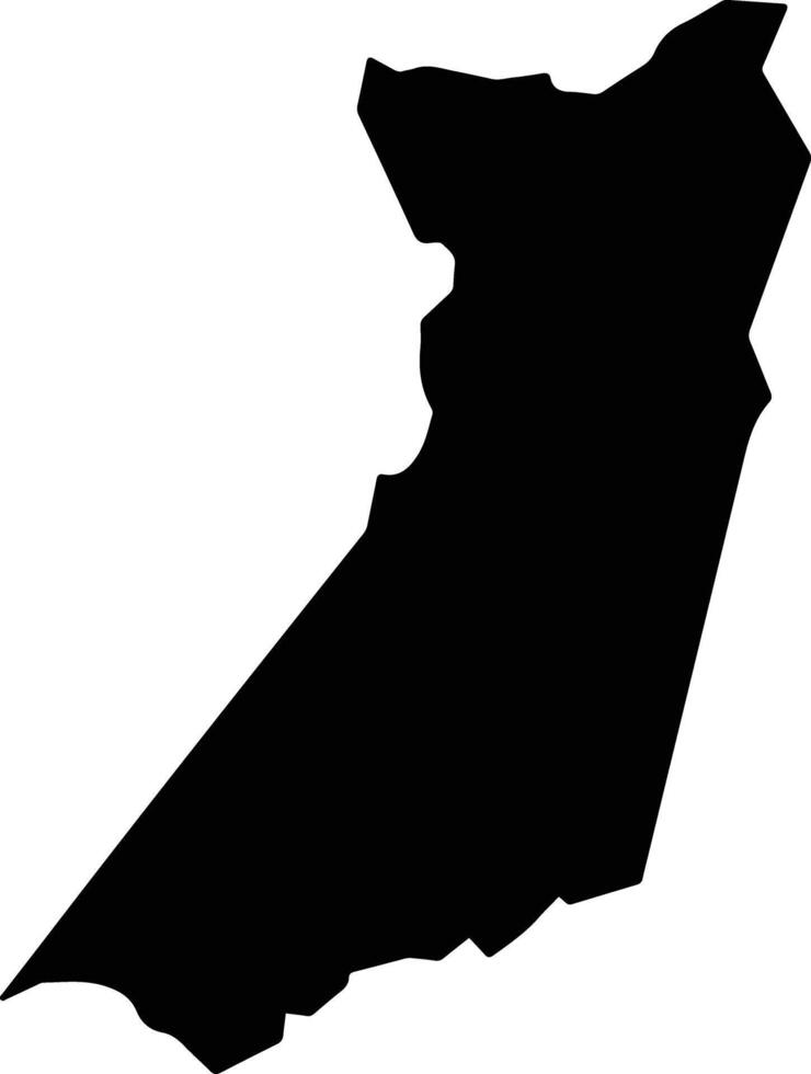 Loreto Brazil silhouette map vector