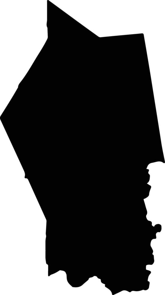Los Aldamas Mexico silhouette map vector