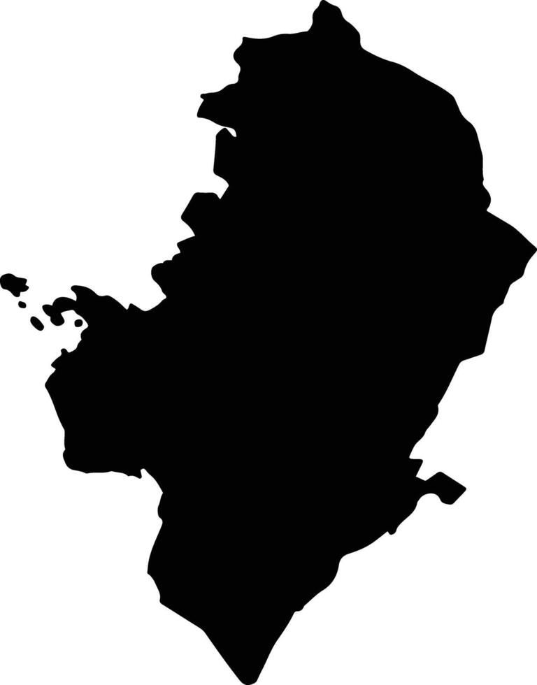 Los Andes Bolivia silhouette map vector