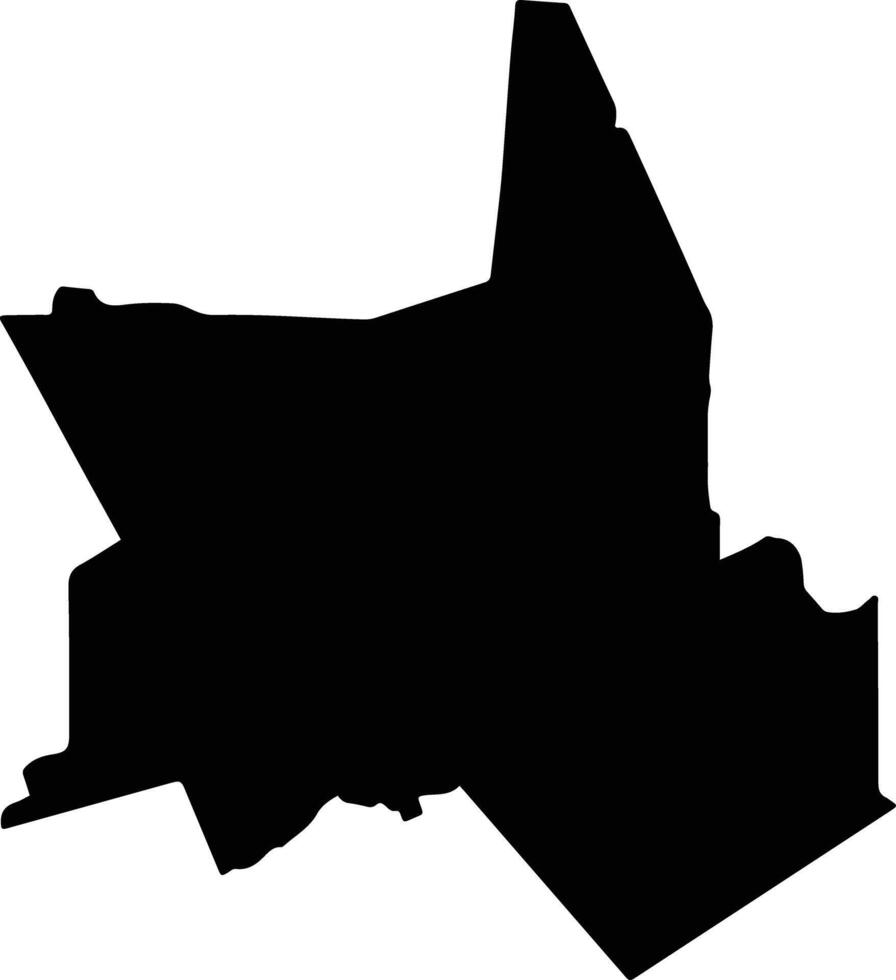 Los Herreras Mexico silhouette map vector