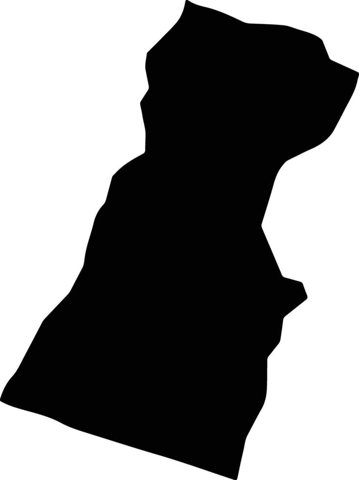 Los Rios Dominican Republic silhouette map vector