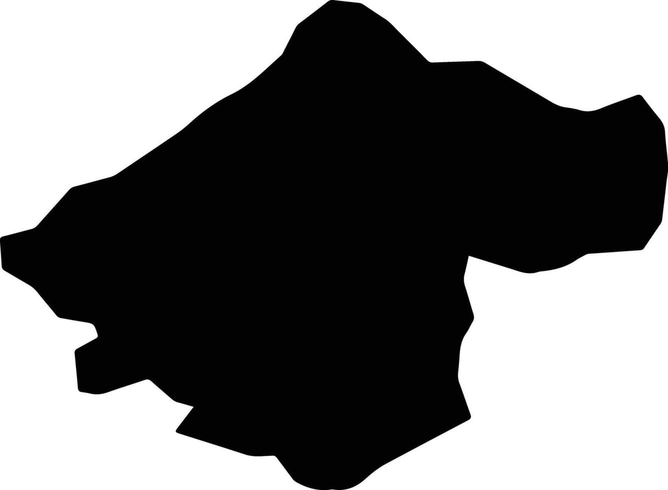 Los Salias Venezuela silhouette map vector