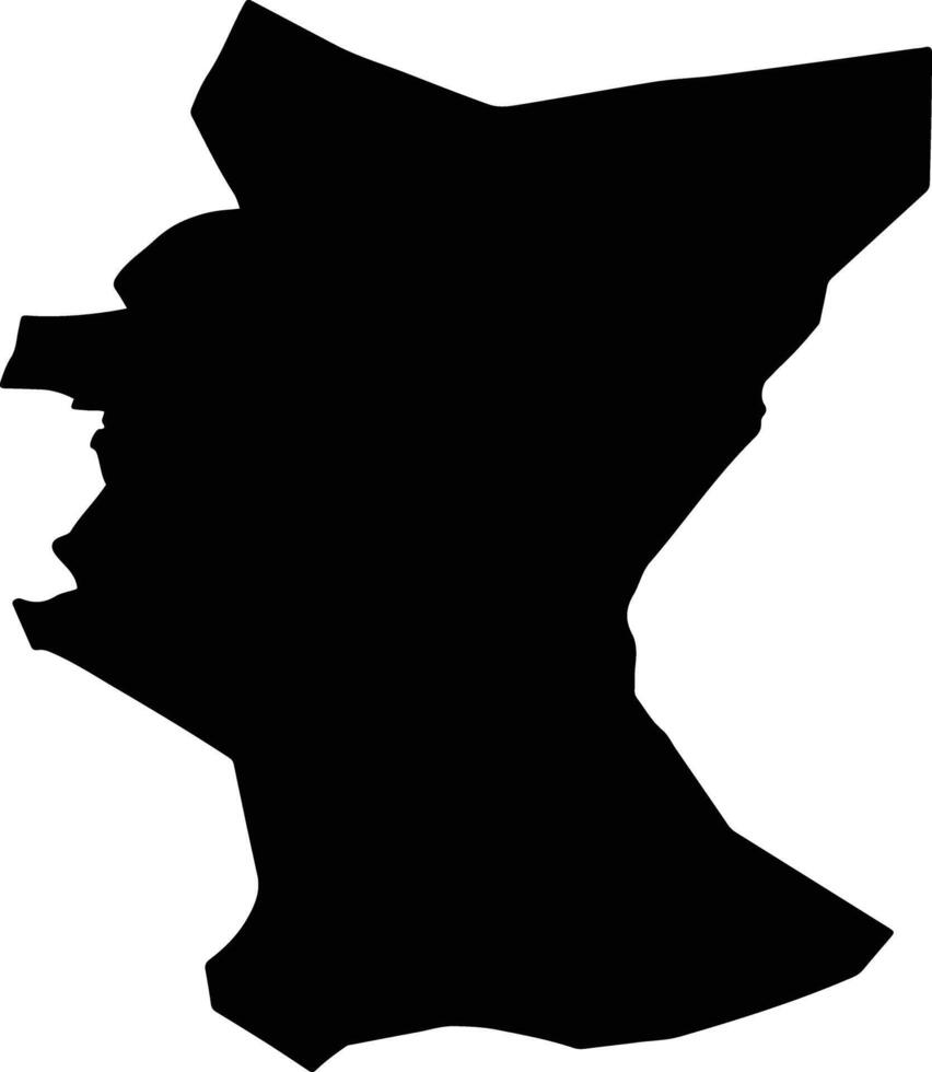 Losser Netherlands silhouette map vector