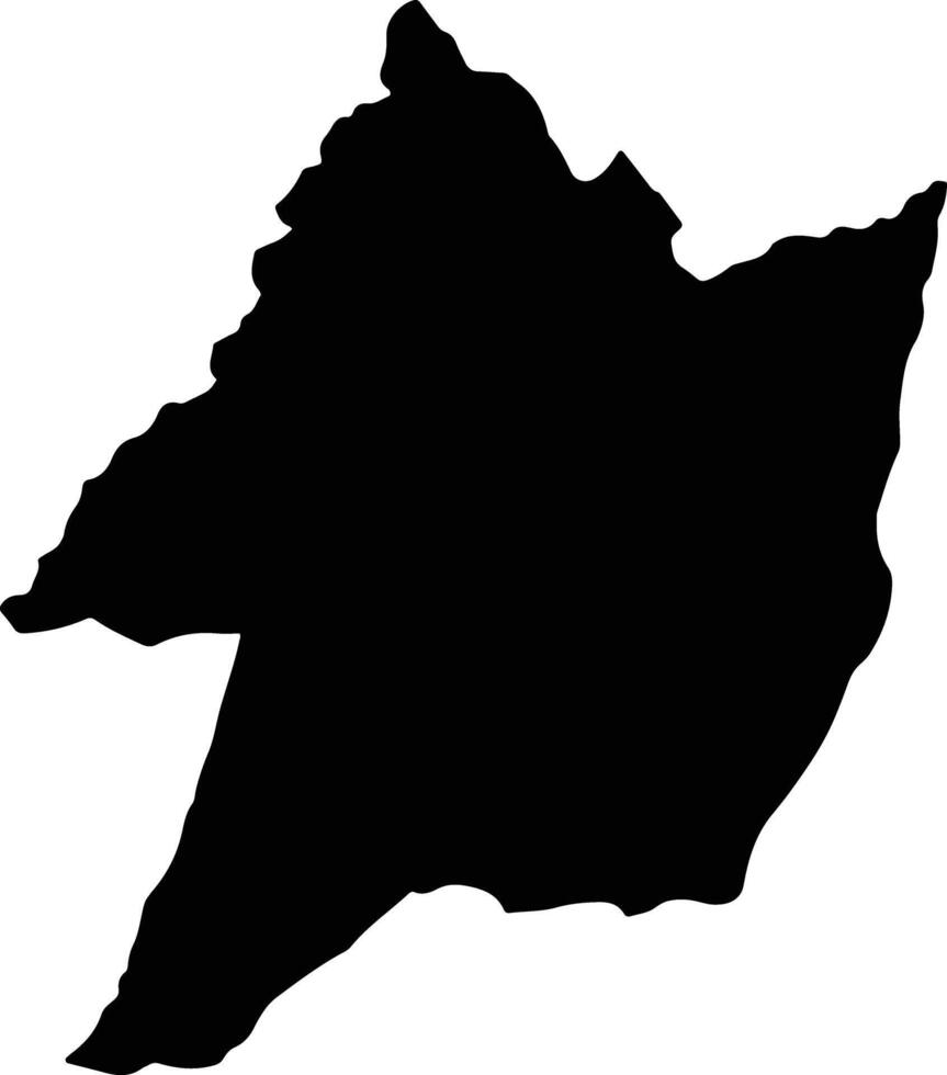 Lourdes Colombia silhouette map vector