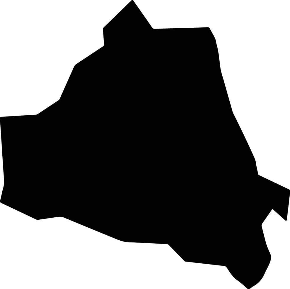 Louroukina Cyprus silhouette map vector
