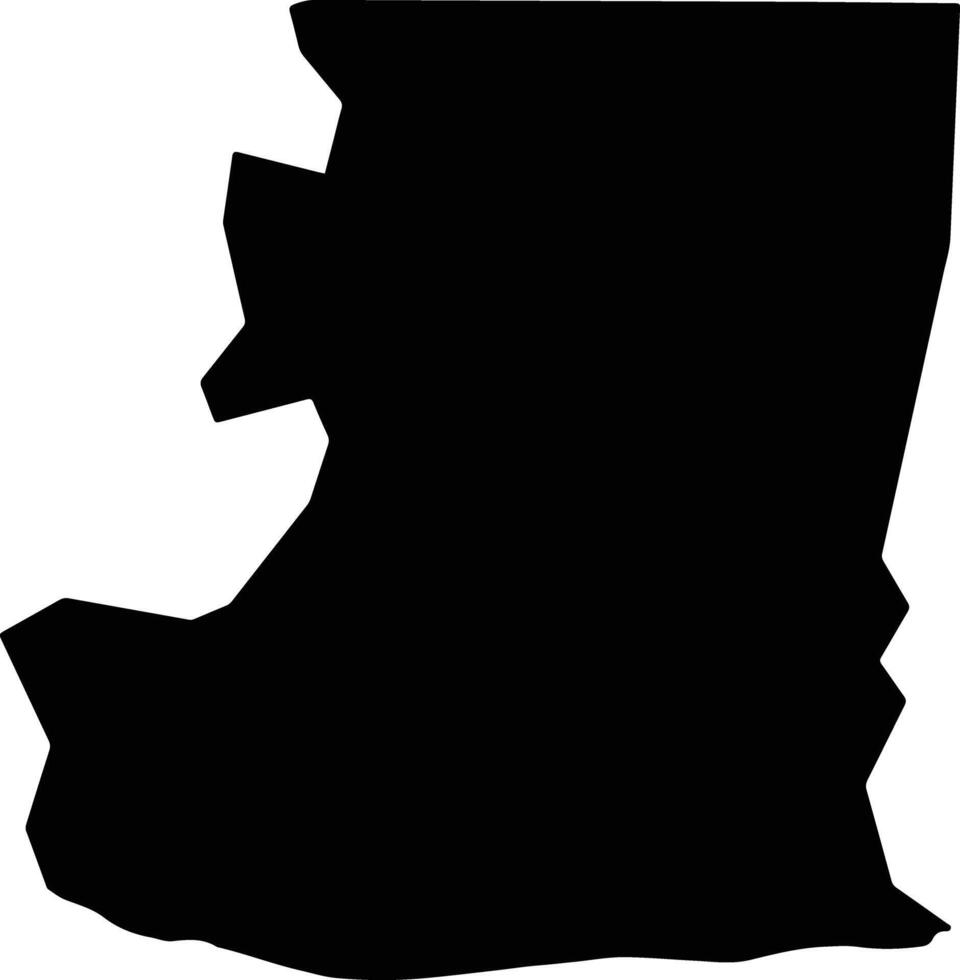 Lower Badibu Gambia silhouette map vector