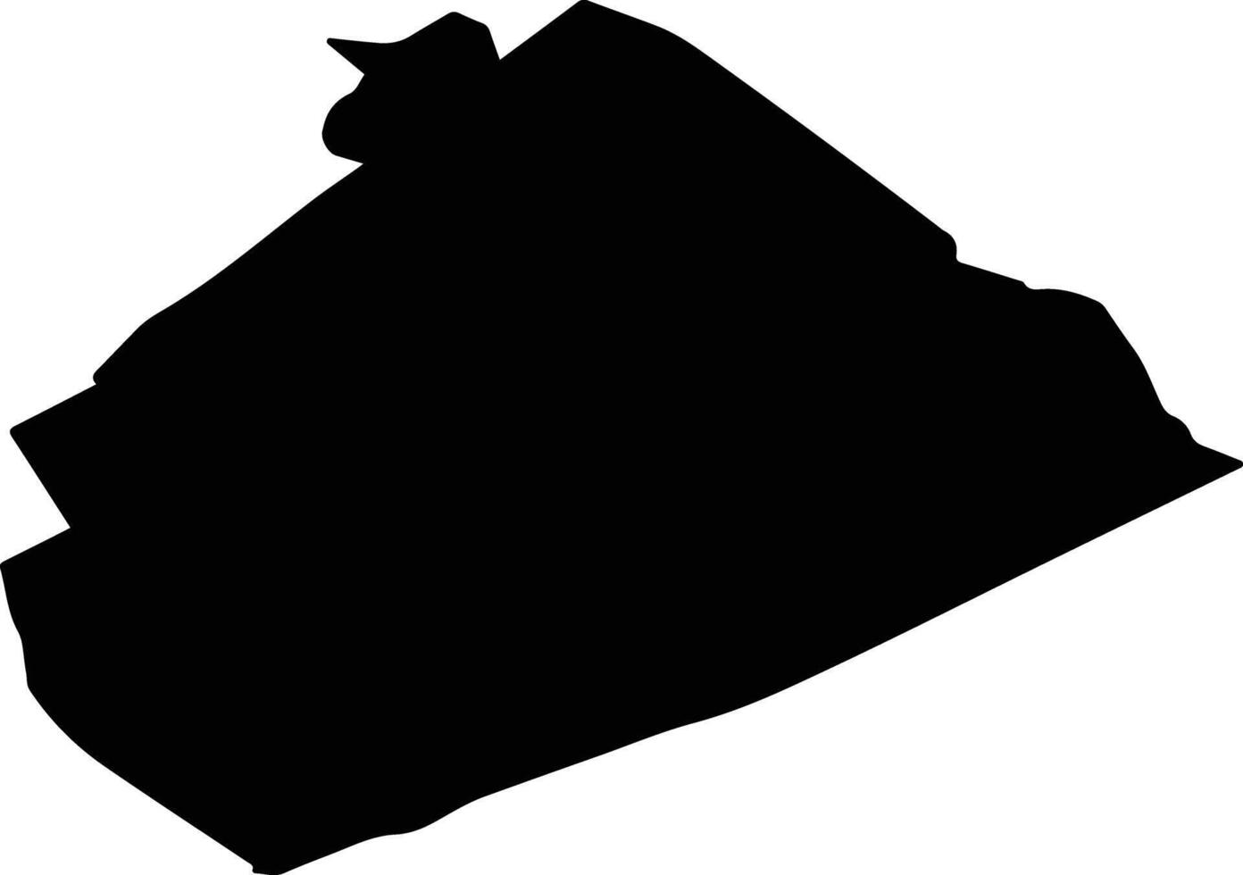 LOZNA Romania silhouette map vector