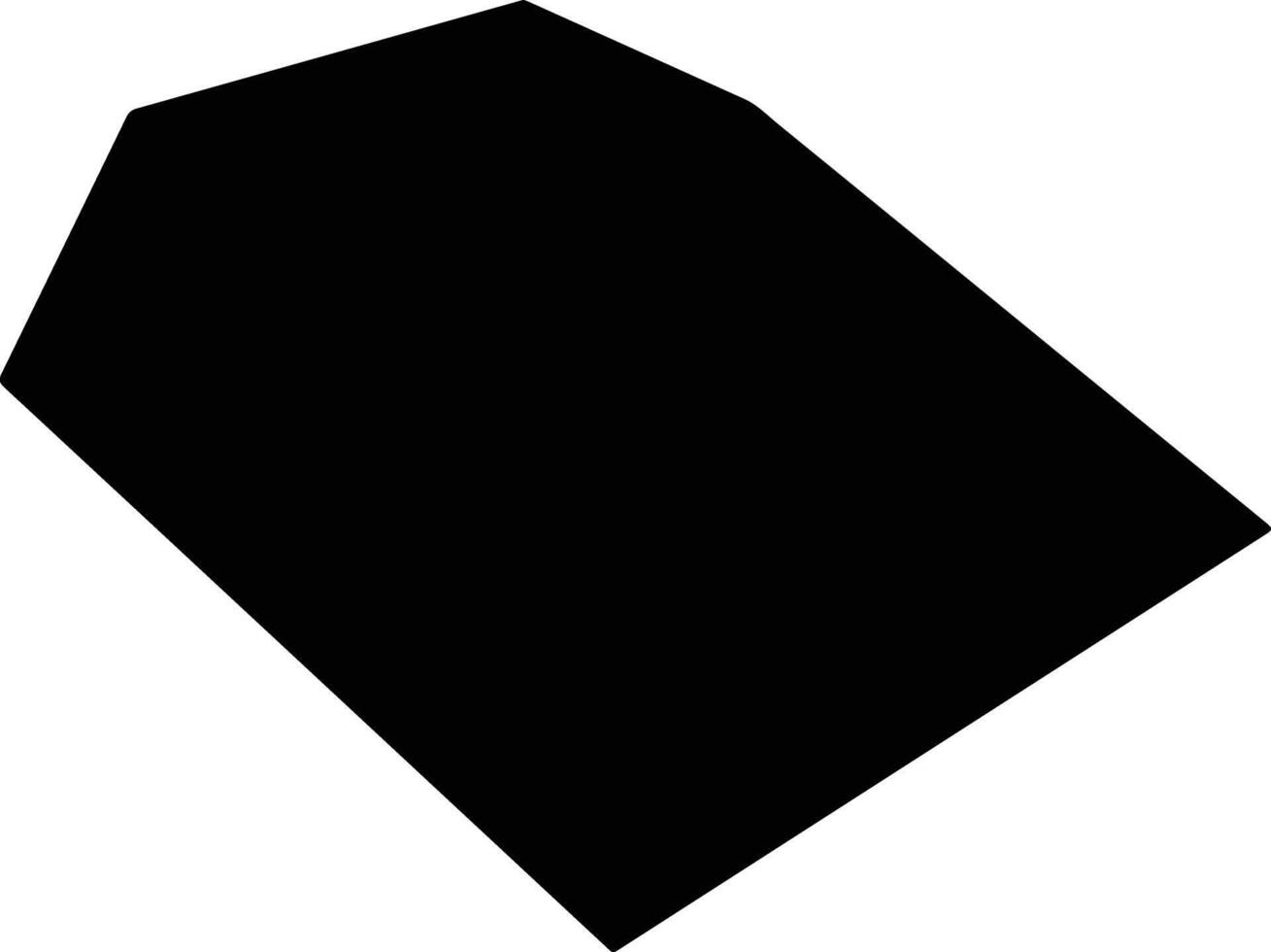 Luanchengxian China silhouette map vector