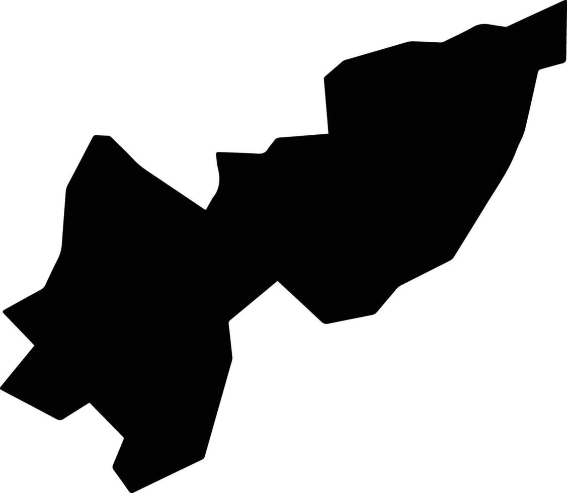 Luanda Kenya silhouette map vector