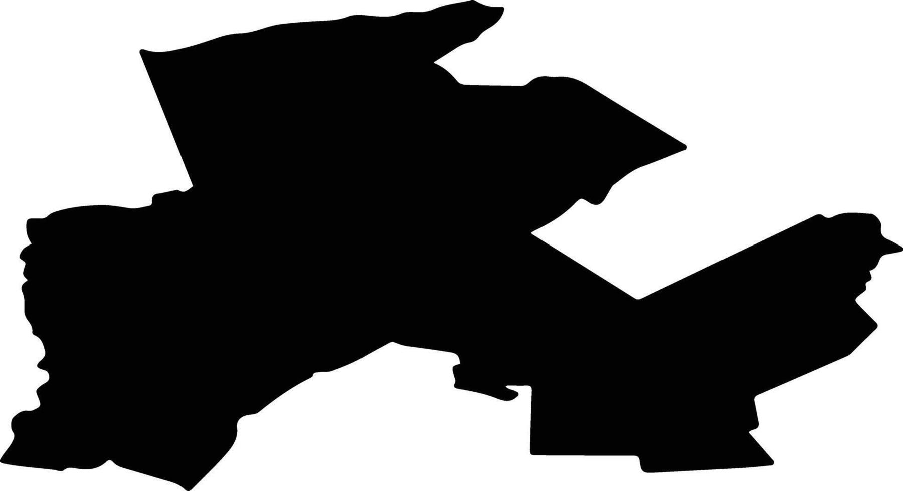 Lubes pag Latvia silhouette map vector