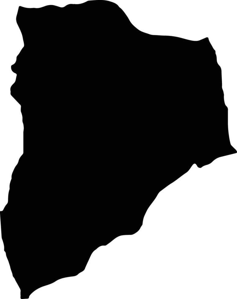 Lucapa Angola silhouette map vector