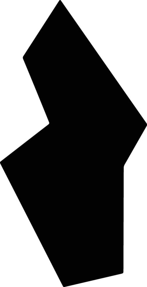 Luchuanxian China silhouette map vector