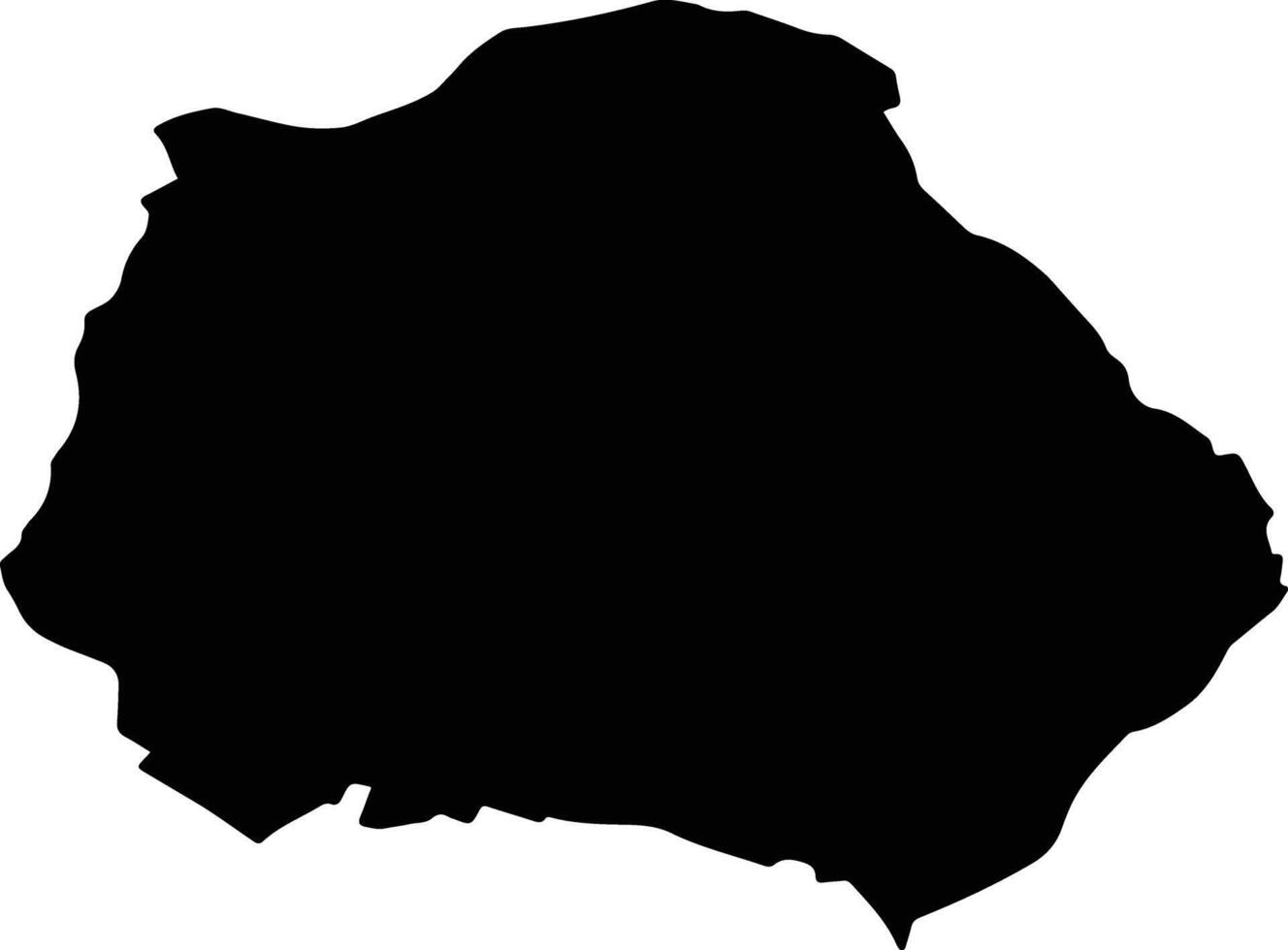 LUDOS Romania silhouette map vector