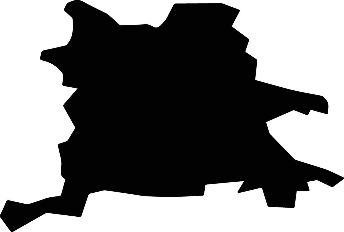 Ludza Latvia silhouette map vector