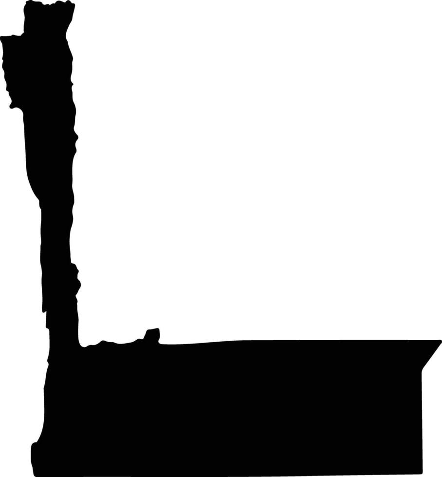 Luis Calvo Bolivia silhouette map vector