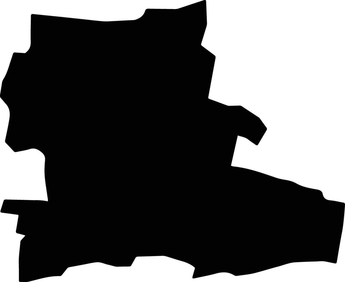 Lunbei Taiwan silhouette map vector