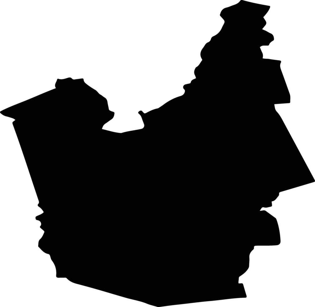 LUNCA CORBULUI Romania silhouette map vector