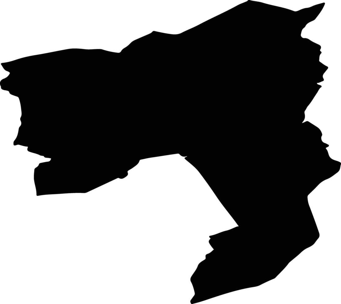 Lund nor Norway silhouette map vector