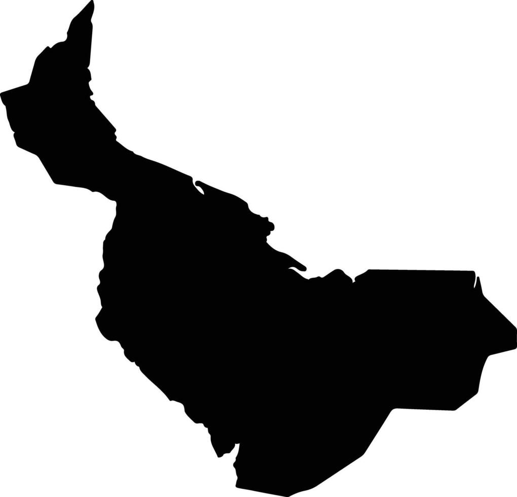 Lundu Malaysia silhouette map vector