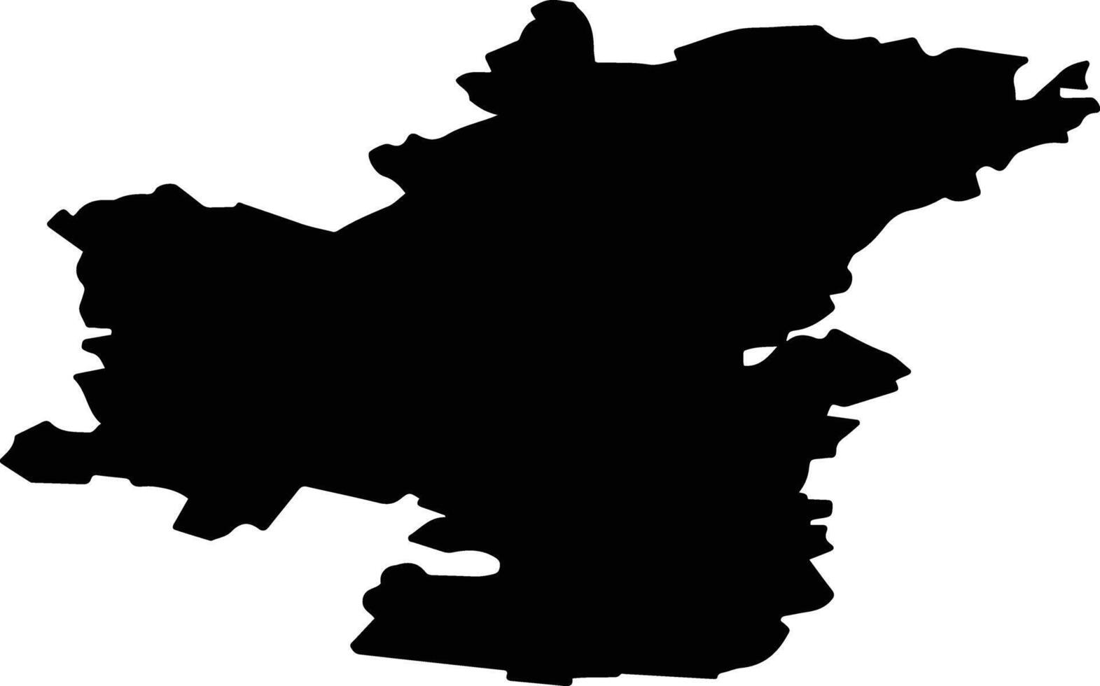 Luninsky District Russia silhouette map vector