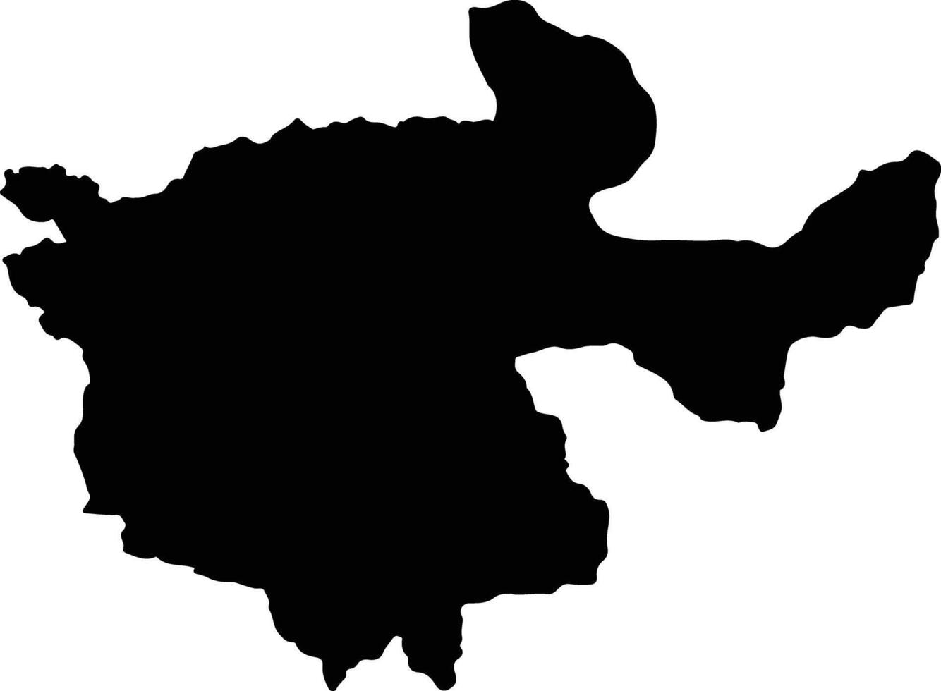 Lunte Zambia silhouette map vector