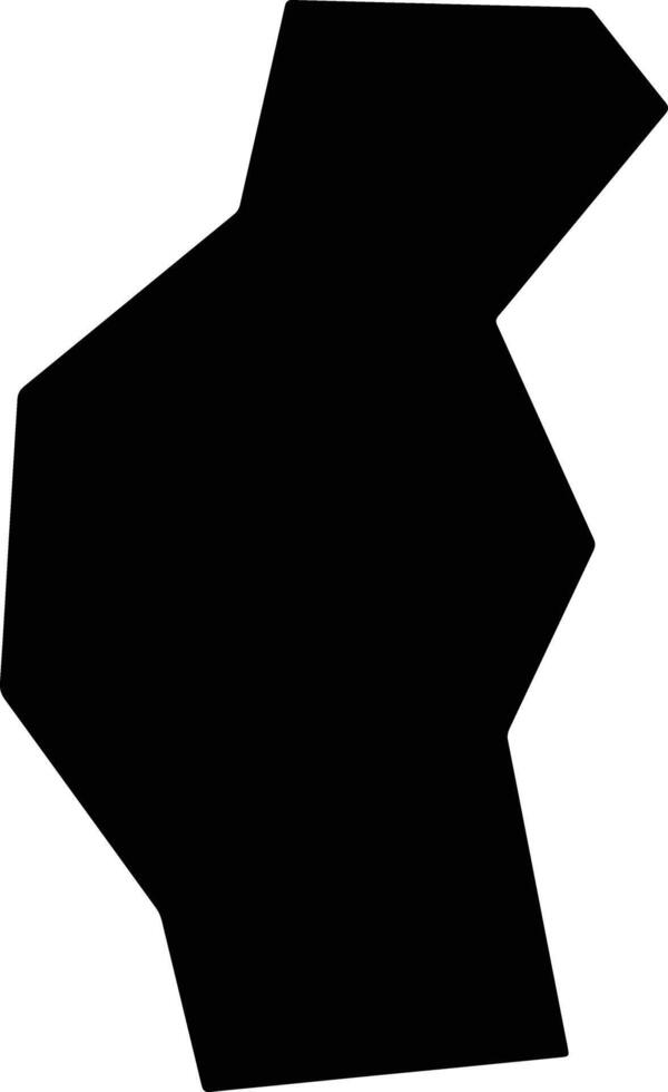 Luochuanxian China silhouette map vector