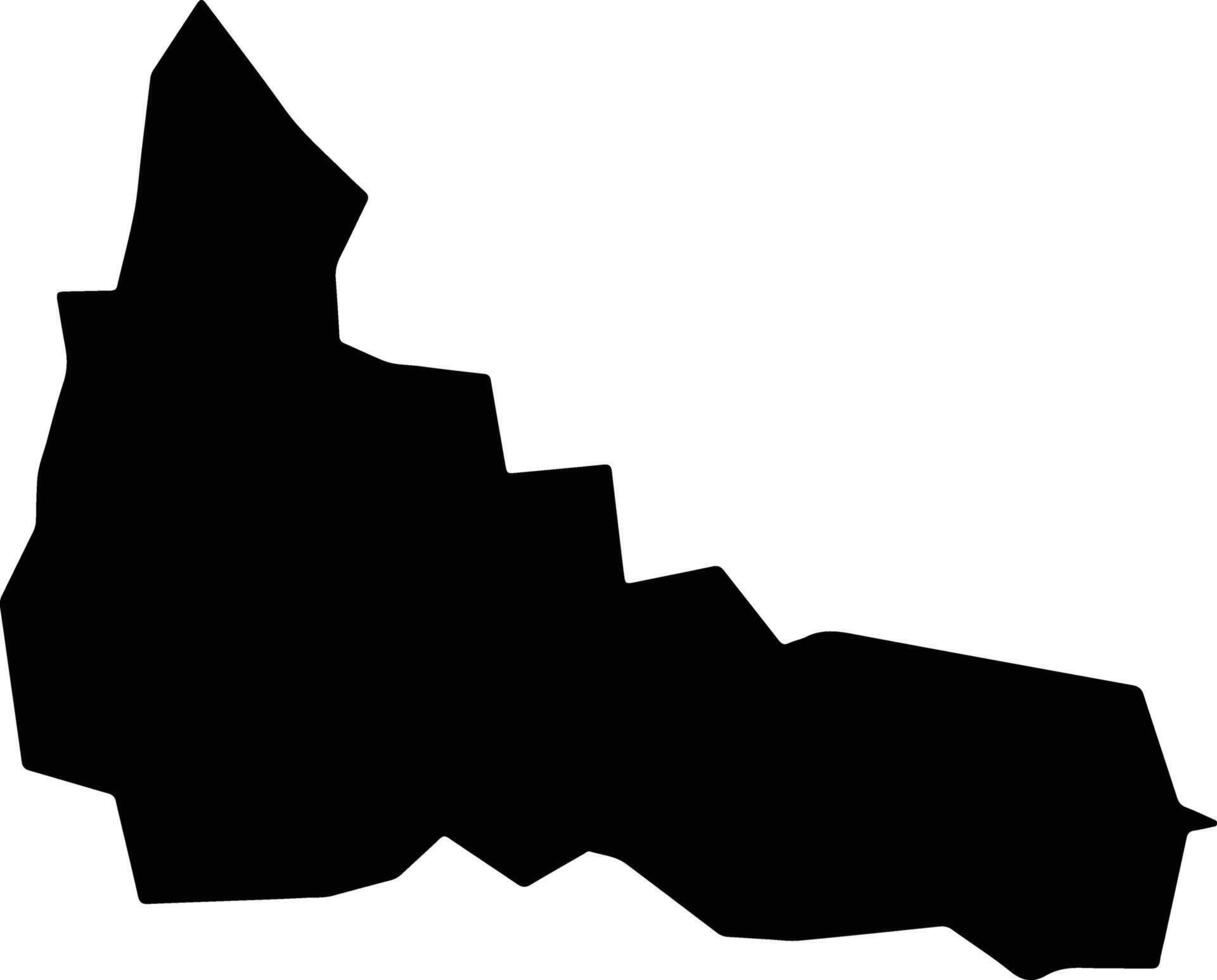 Luodong Taiwan silhouette map vector