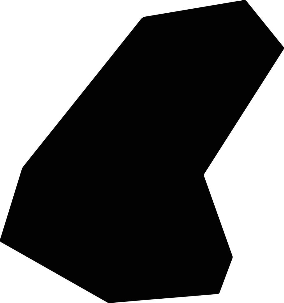 Luoshanxian China silhouette map vector